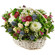 basket of chrysanthemums and roses. Uzbekistan